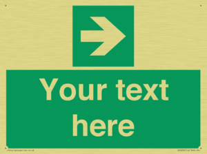 Custom Arrow Right Sign